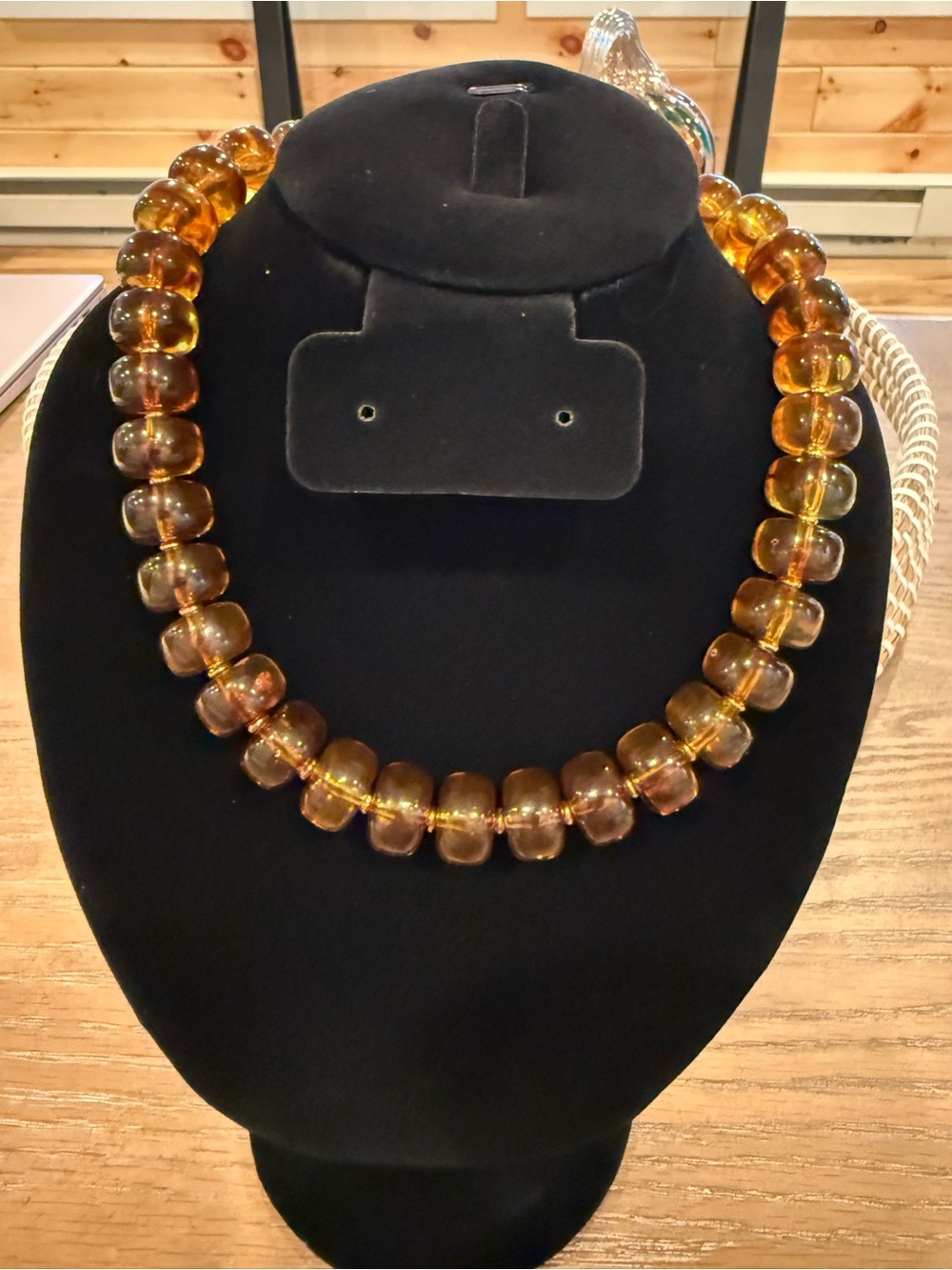 Amber Bead Necklace - Women Jewelry